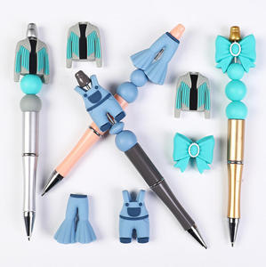 Al por mayor Cuentas focales de silicona 3D con diseño de lazo y vaquero del oeste, accesorios para joyería DIY, cuentas sueltas para pulseras y bolígrafos - Product Image 6