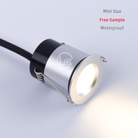 Foco empotrado de aluminio para interiores, minifoco LED de techo, impermeable IP54, 2W, para cocina, dormitorio, venta directa de fábrica