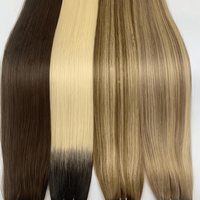 Extensions de cheveux Starose Hair, cheveux humains vierges européens Remy, machine à double trame, extensions de cheveux teintes en queue de cheval