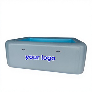 Customized Square Large PVC Drop Stitch Inflatable Above Water Swimming <strong>Pool</strong> <strong>with</strong> <strong>Filter</strong> Pump for Backyard Summer Play - Product Image 5