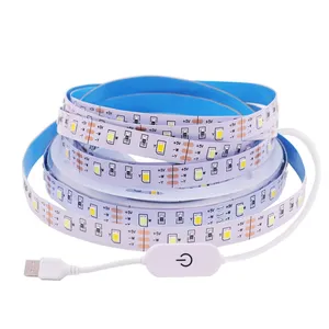 RGB+CCT LED Strip 5050 60led/meter 12V 24V 5 in 1 chips CW+RGB+WW Flexible Dual White Temperature Adjustable