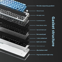 Weikav WK68 Tri-Mode Mechanical RGB Backlight Hot Swap Gasket PBT Keycaps Mechanical Gaming Keyboard