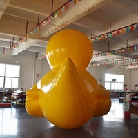 Canard géant gonflable en PVC jaune, canard en caoutchouc de dessin animé à vendre
