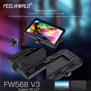 Feelworld V3กล้อง FW568ฟิลด์ <span class=keywords><strong>DSLR</strong></span>, จอมอนิเตอร์ <span class=keywords><strong>DSLR</strong></span> ขนาด6นิ้วความละเอียด Full HD 4K <span class=keywords><strong>HDMI</strong></span> 1920x1080 IPS ตัวช่วยโฟกัสวิดีโอสำหรับ Sony Nikon Canon - Product Image 4