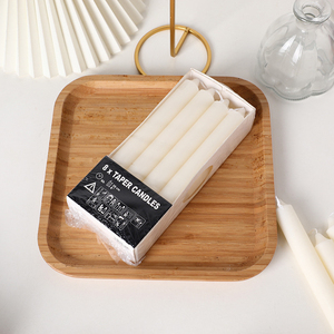 Bougie pilier blanche non parfumée, 100% cire de paraffine pure, longue durée de combustion, bougies de dîner <span class=keywords><strong>pour</strong></span> la décoration de la maison - Product Image 4