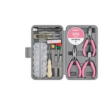 Juego de herramientas manuales DIY transfronterizo para joyería, combinación de pinzas y alicates para hacer cuentas, ideal para clases de manualidades de pulseras para estudiantes y damas.