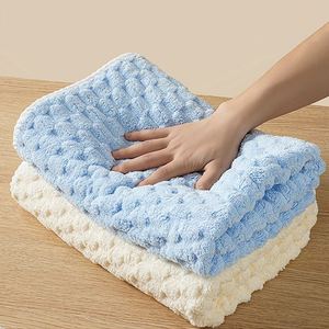 Vente directe d'usine, serviette de bain en microfibre ultra douce, absorbante, à séchage rapide, épaisse, en tissu polaire corail, 70x140 - Product Image 2