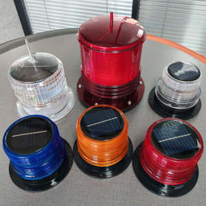 2025 LED nhấp nháy đèn cảnh báo năng lượng mặt trời đèn hàng không chuyển hướng-Đèn cảnh báo đèn lồng biển - Product Image 1