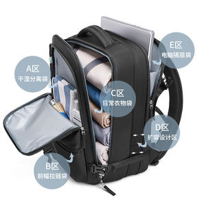 Mochila de Senderismo de Viaje Grande con Logotipo Personalizado, Mochila Deportiva Impermeable para Exteriores con Compartimento para Zapatos - Product Image 3