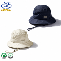 Kappenhersteller OEM Individuelles Etikett Verstellbarer Fischerhut mit Winddichtem Kinnriemen für Damen Sommer Strandkleidung