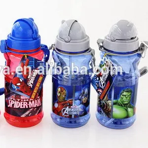スーパーマンデザインプラスチック製子供用ウォーターボトル