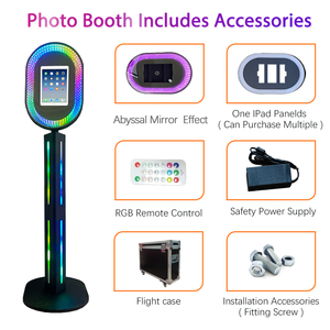 DSLR Fotohokje Machine Ovale Salsa Fotohokje Behuizing voor Bruiloften Feesten Evenementen iPad Surface Pro Compatibel Leuke Sale Verhuur - Product Image 4