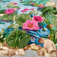 Tapis ouvert à la main, Design floral de luxe pour villa, haut de gamme