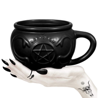 Tasse à café de sorcière en 3D, Mug gothique, pour le thé, en porcelaine, matériel artisanale, nouveauté, cadeau d'halloween, pour noël