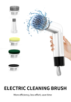 Brosse de nettoyage électrique sans fil étanche IPX6, 1200 mAh, autonomie de 2 heures, 4 en 1, brosse rotative électrique pour chaussures, nettoyage de voiture