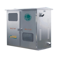 Armoire électrique industrielle intégrée en acier inoxydable, indice de protection IP65, verrouillage à clé, 100A 220V, 1 prise, distribution d'alimentation
