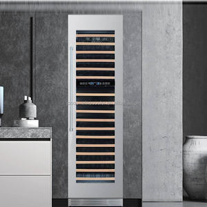 <span class=keywords><strong>Réfrigérateur</strong></span> Cave à Vin Haut de Gamme <span class=keywords><strong>Combiné</strong></span>, Grande Capacité, Porte en Acier Inoxydable, Étagères de Luxe, Cave à Vin 148 Bouteilles - Product Image 3