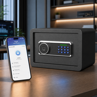 Serrure de coffre-fort biométrique intelligente SY-214-Z en gros avec déverrouillage à distance via l'application Tuya et clavier électronique lumineux
