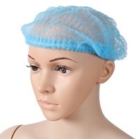 100 Buah Topi Strip Bouffant Sekali Pakai Penutup Rambut Salon Ekstensi Bulu Mata Topi Jaring Tahan Debu Elastis untuk Studio Kecantikan Spa Lash