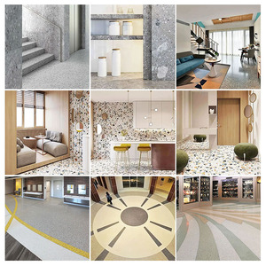 Grigio su misura lastra di Terrazzo sostenibile pavimenti in marmo cemento <span class=keywords><strong>per</strong></span> interni esterni <span class=keywords><strong>per</strong></span> il bagno controsoffitto rivestimento della parete Design - Product Image 6