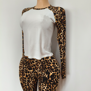 2026 Women <strong>Sets</strong> Lounge Shorts <strong>Set</strong> Custom <strong>Embroidery</strong> LOGO High Quality Leopard Cheetah Print Shirts Clothing Women Shorts <strong>Sets</strong> - Product Image 3