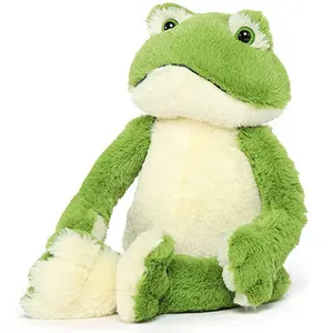 Braccia lunghe e gambe giocattoli animali bambola di rana farcita bambini peluche che abbraccia cuscino rana rana verde peluche