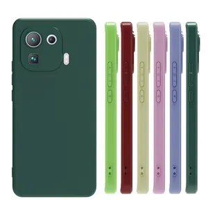 Suave TPU de la Cámara de silicona caja del teléfono de protección para Redmi Nota 10 10pro esmerilado TPU para xiaomi11 Pro en blanco mate cubierta móvil - Product Image 3