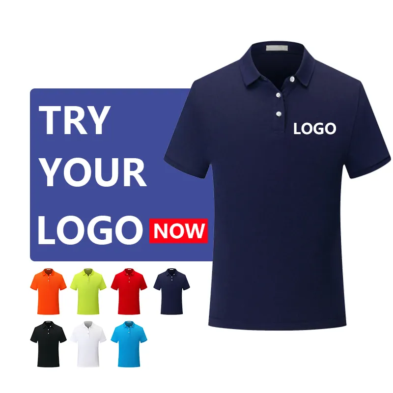 Aangepaste Ontwerp Uw Eigen Merk Polo Shirt Korte Mouw Heren Polyester Man Golf Polo T-shirt Shirts