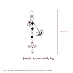 Dễ thương Bestie Ba lô treo đồ trang trí móc chìa khóa kim loại gấu kim loại Keychain cá tính tất cả mọi thứ cho tình yêu cho chuỗi khóa - Product Image 6