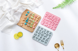 Moldes de Silicona para Pastel con Diseño del Alfabeto, Reutilizables, de Grado Alimenticio, Lindos Moldes Magnéticos de Silicona para Chocolate, Dulces y Hielo - Product Image 2