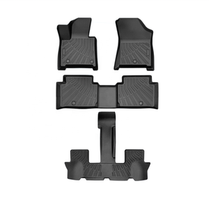 Alfombrillas para <span class=keywords><strong>todo</strong></span> tipo de clima para 2021-2023 2024 Hyundai <span class=keywords><strong>Santa</strong></span> <span class=keywords><strong>fe</strong></span> 3D TPE Rubber Liners 3PCS - Product Image 2
