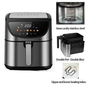 Friteuse à air intelligente 8L en acier inoxydable, multifonctionnelle, électrique, chauffage rapide, nettoyage facile - Product Image 5