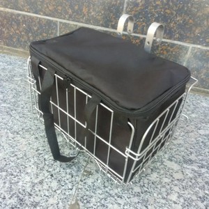 <span class=keywords><strong>Cestino</strong></span> Pieghevole per Bicicletta per Adulti con Borsa Interna Rimovibile, <span class=keywords><strong>Cestino</strong></span> Anteriore/Posteriore per Trasporto Animali, Frutta, Spesa, per Donne/Uomini - Product Image 5