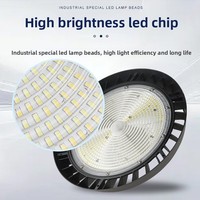 Lampe industrielle transfrontalière UFO à double température de couleur, haute puissance, contrôlée par interrupteur DIP, pour l'éclairage minier