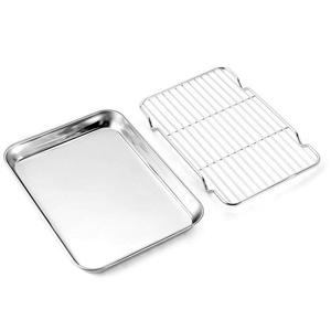 Bandeja de acero inoxidable para horno, soporte seguro para pan, galleta, <span class=keywords><strong>pie</strong></span>, cocina, para teñir, gran oferta - Product Image 1