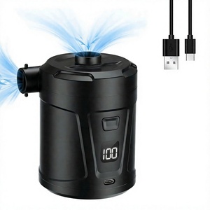 Pompe à air électrique numérique portable avec batterie intégrée pour matelas pneumatique de camping et gonfleur de bouée de natation sans fil - Product Image 1