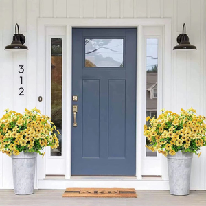 Fiori Artificiali di Viola con Picchetto per Giardino, Micro Paesaggistica, Decorazione da Esterno in Plastica Resistente ai Raggi UV, Piante Finte - Product Image 4