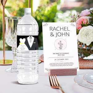 Etiquetas Personalizadas para Botellas de <span class=keywords><strong>Agua</strong></span> de Boda, Adhesivo de Agradecimiento, Envolturas Florales para Botellas de <span class=keywords><strong>Agua</strong></span>, Pegatina para <span class=keywords><strong>Cumpleaños</strong></span>, Baby Shower - Product Image 3