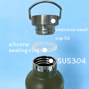 Bouteille d'eau isotherme personnalisée en acier inoxydable, tasse thermos, gourde de sport en métal 11oz 16oz 20oz 25oz 33oz, à ouverture étroite, anti-fuite, avec couvercle métallique - Product Image 2