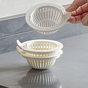 Crépine de lavabo blanche pratique pour laver les légumes et la vaisselle - Product Image 2