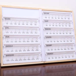 <b>Ring</b> Sizers Guidelines Trays Sets with 11 Shapes and Display <b>Folder</b> Guidelines for Diamond Jewelry Selling Custom Logo Available - Product Image 1