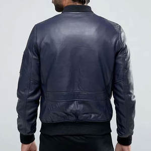 Ropa de moda Chaqueta de cuero para hombre a prueba de viento Venta caliente Chaqueta de cuero para hombre - Product Image 2