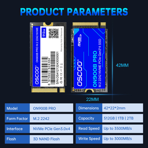 OSCOO ON900B PRO Kompakt M.2 2242 NVMe SSD, PCIe Gen3.0, 3500MB/s Okuma/3000MB/s Yazma Hızı, 512GB/1TB/2TB Seçenekleri - Product Image 6