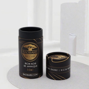 Eco-Friendly Customized Face Cream Skin Care Cosmetics Canning Packaging Circular Paper Box Tub-shaped Cosmetics Packaging - Product Image 1