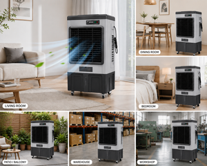 Factory Supply Low Energy Consumption Mobile Industrial Spot Air Cooler 220V Portable Cooling Unit for Garage - Product Image 2