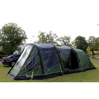 Tente de camping pour couples, chapiteau gonflable 3 pièces, tente de camping familiale carrée en polyester en Turquie