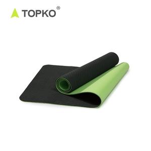 TOPKO anti-dérapant 6mm double couche étiquette privée en gros naturel <span class=keywords><strong>acheter</strong></span> tpe tapis de yoga écologique un tapis de yoga avec logo personnalisé - Product Image 6