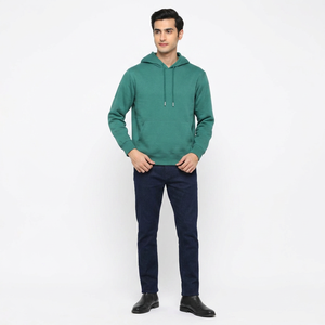 Sweat à capuche zippé 100 % coton pour homme, personnalisable avec broderie et motif uni, idéal pour l'hiver, séchage rapide, non tissé – Vente en gros - Product Image 1