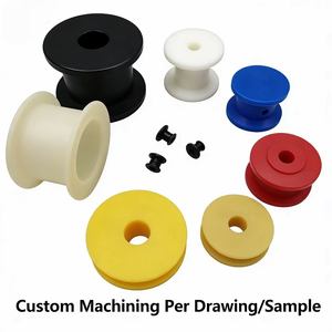 Drilling Micro Machining Cnc <b>Plastic</b> Parts Nylon <b>Block</b> Mechanical Parts PA6 PA66 for Auto Parts Guide <b>Blocks</b> Bushings Spacers - Product Image 1