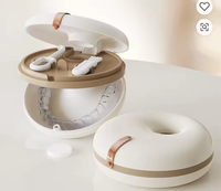 Boîte personnalisée en forme de donut pour gouttière orthodontique, étui portable rond pour aligneur dentaire invisible, emballage pour appareil de rétention dentaire